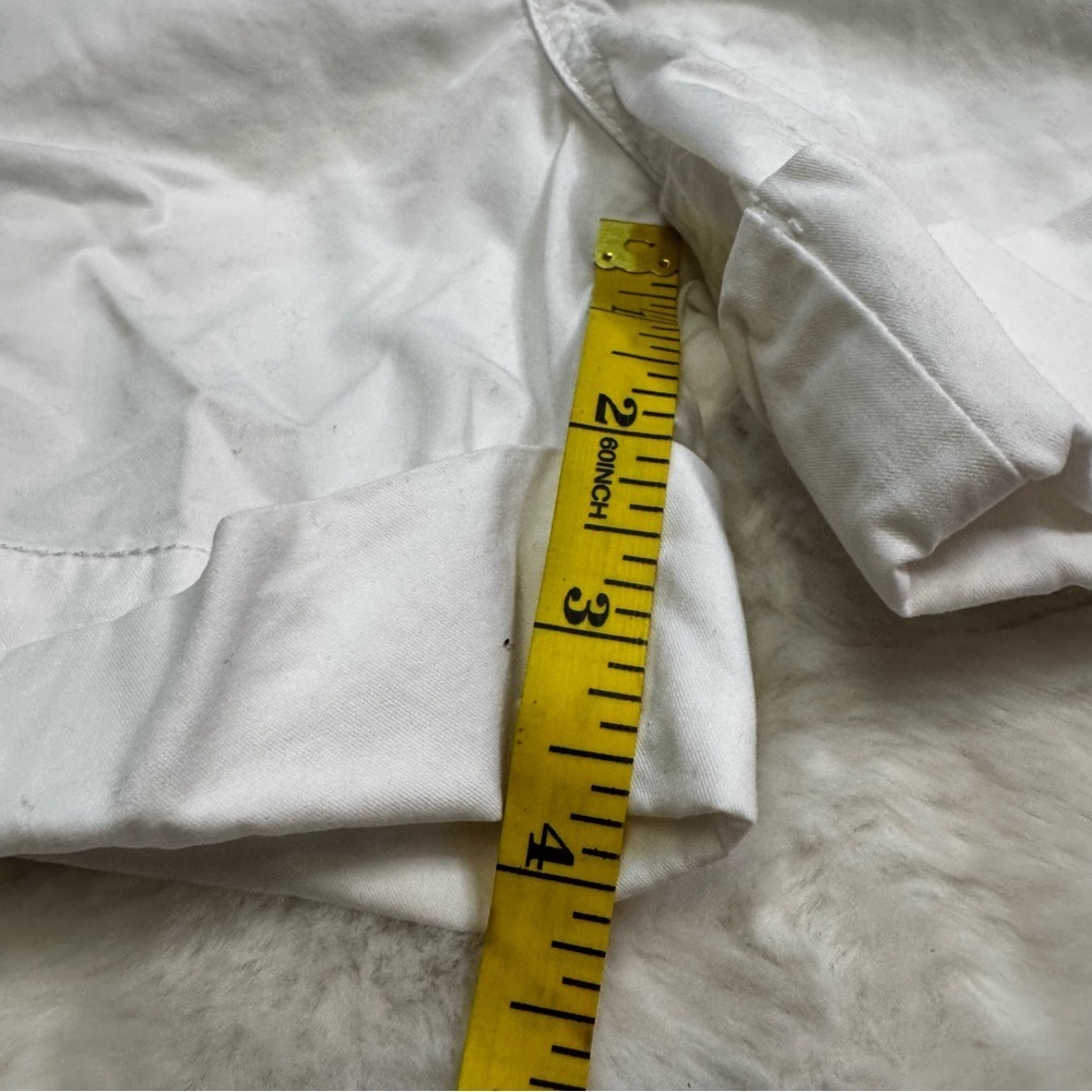 Converse One Star White Shorts Size 4 Tie Detail at the Hem Cuffed Cotton NWOT - Picture 12 of 14